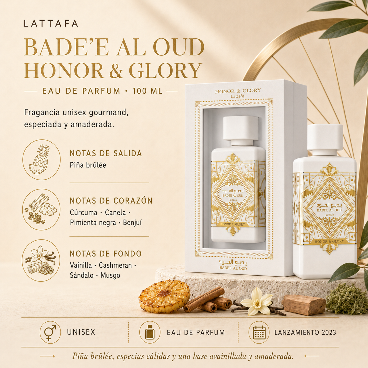 Lattafa Bade’e Al Oud Honor & Glory EDP 100 ml