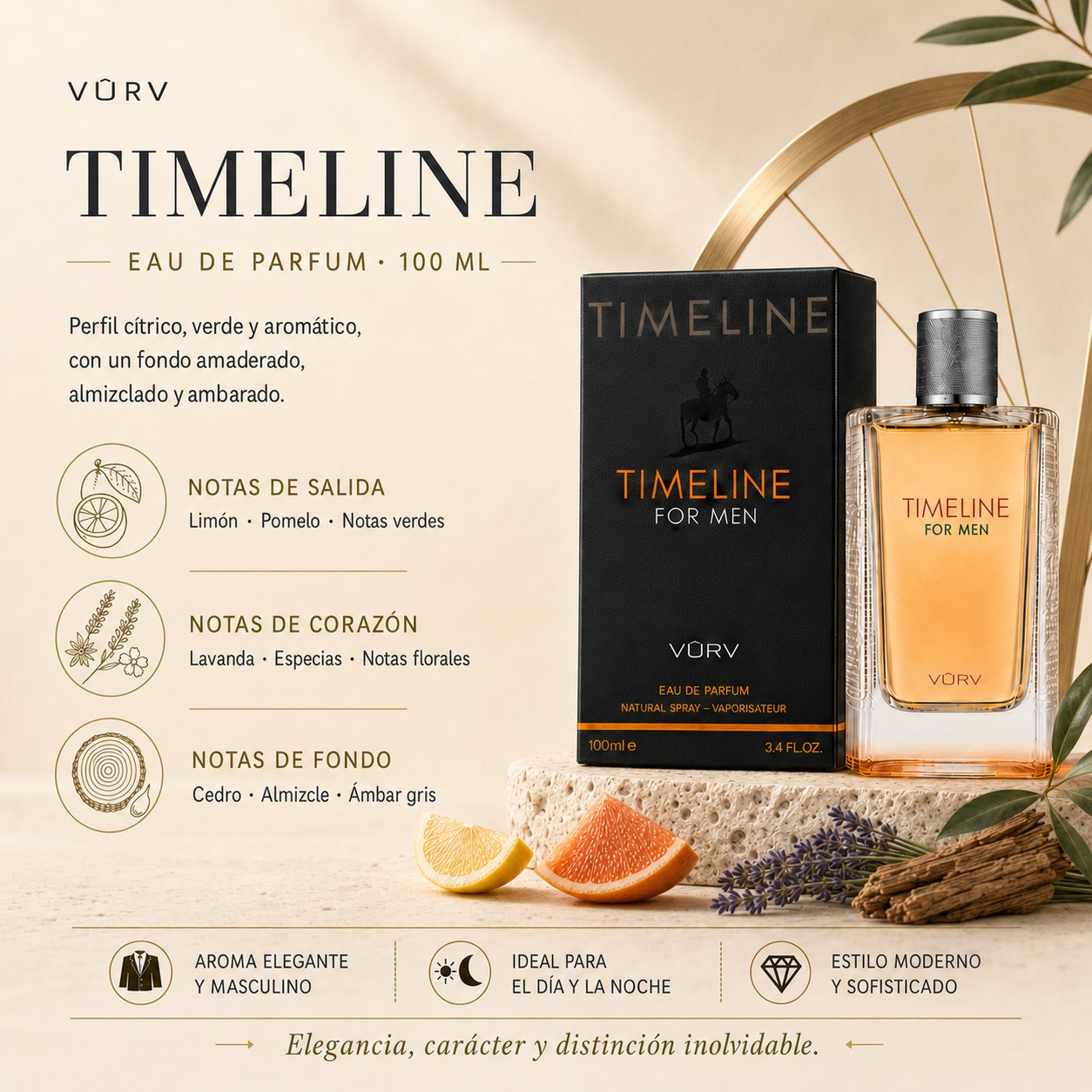 VURV Timeline For Men EDP 100 ml