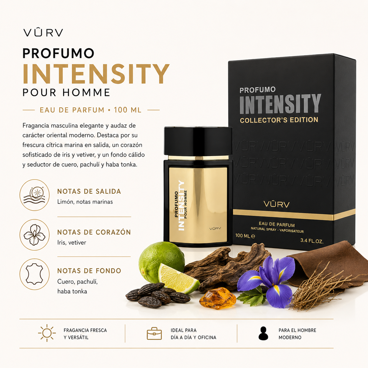 VURV Profumo Intensity Pour Homme EDP 100 ml